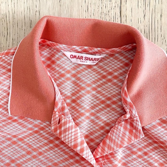 Vintage Omar Sharif Paris sleeveless polo top - Picture 2 of 4